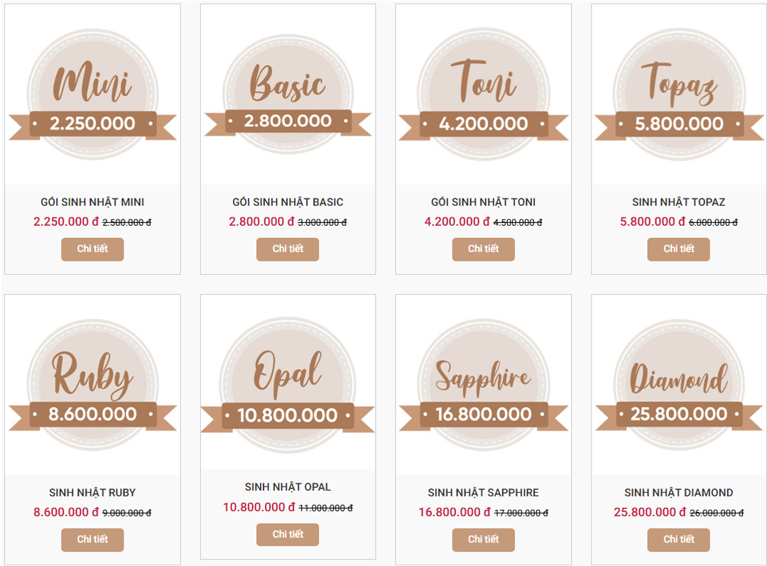 Dịch Vụ Trang Trí Sinh Nhật Cho Người Lớn Trọn Gói Các gói trang trí sinh nhật người lớn