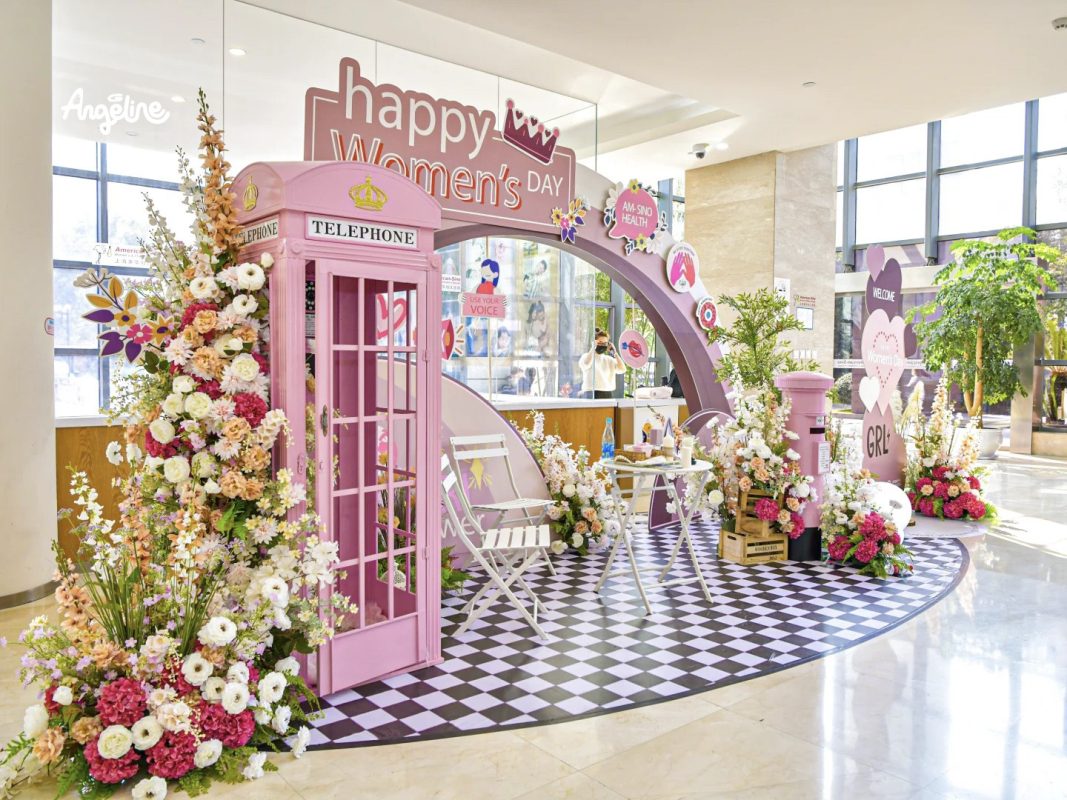 Trang trí ngày quốc tế phụ nữ tại nhà hàng