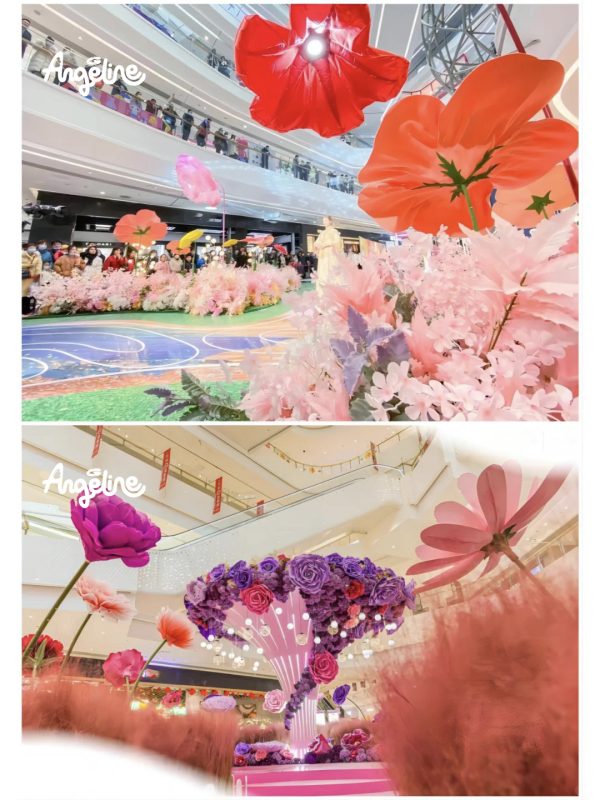 trang trí ngày quốc tế phụ nữ ở trung tâm thương mại