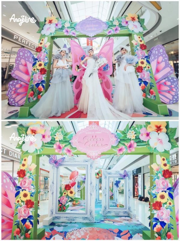 trang trí ngày quốc tế phụ nữ ở trung tâm thương mại