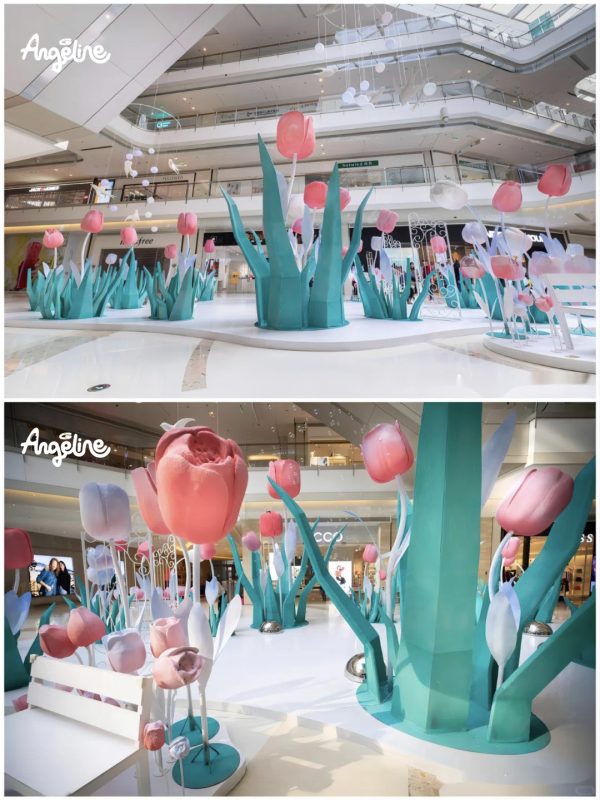 trang trí ngày quốc tế phụ nữ ở trung tâm thương mại