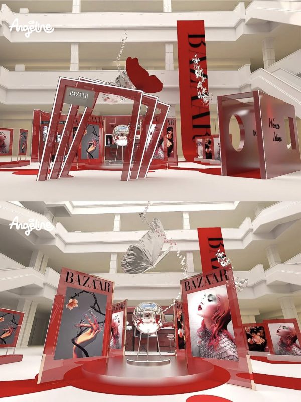 trang trí ngày quốc tế phụ nữ ở trung tâm thương mại