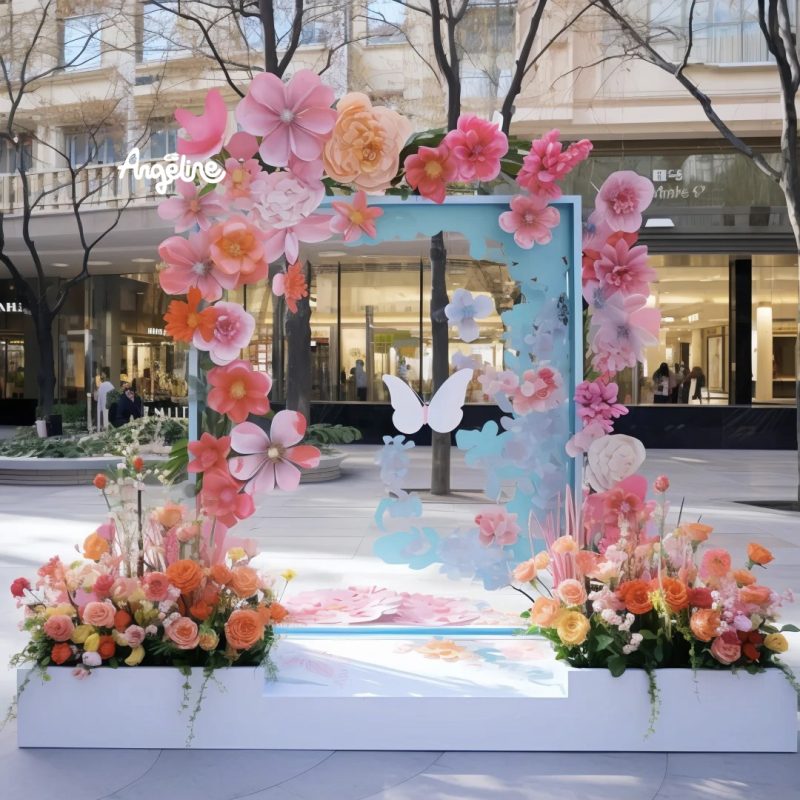 Trang trí ngày quốc tế phụ nữ tại tòa nhà