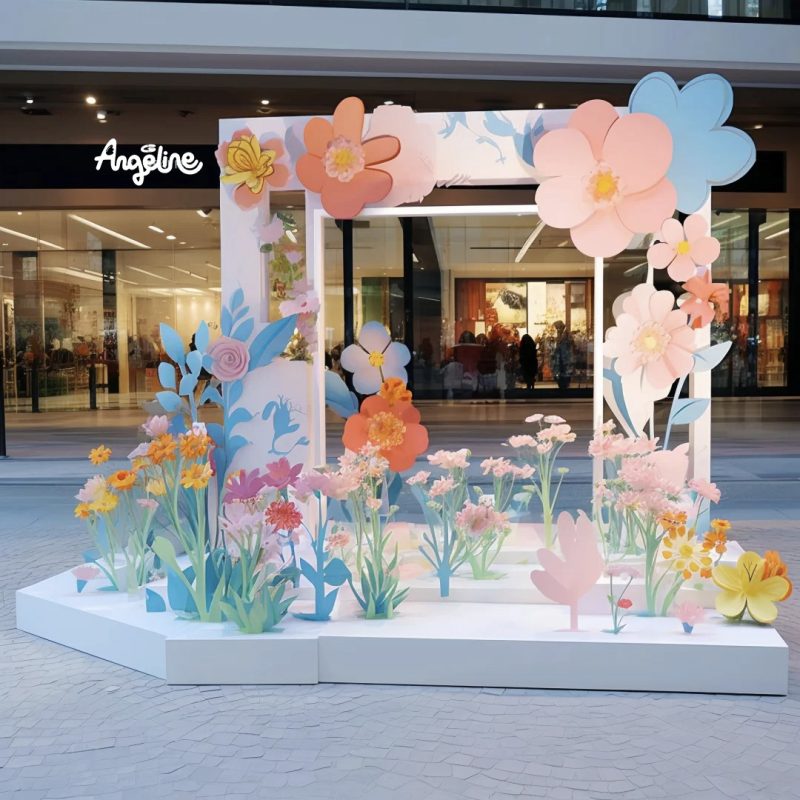 Trang trí ngày quốc tế phụ nữ tại tòa nhà