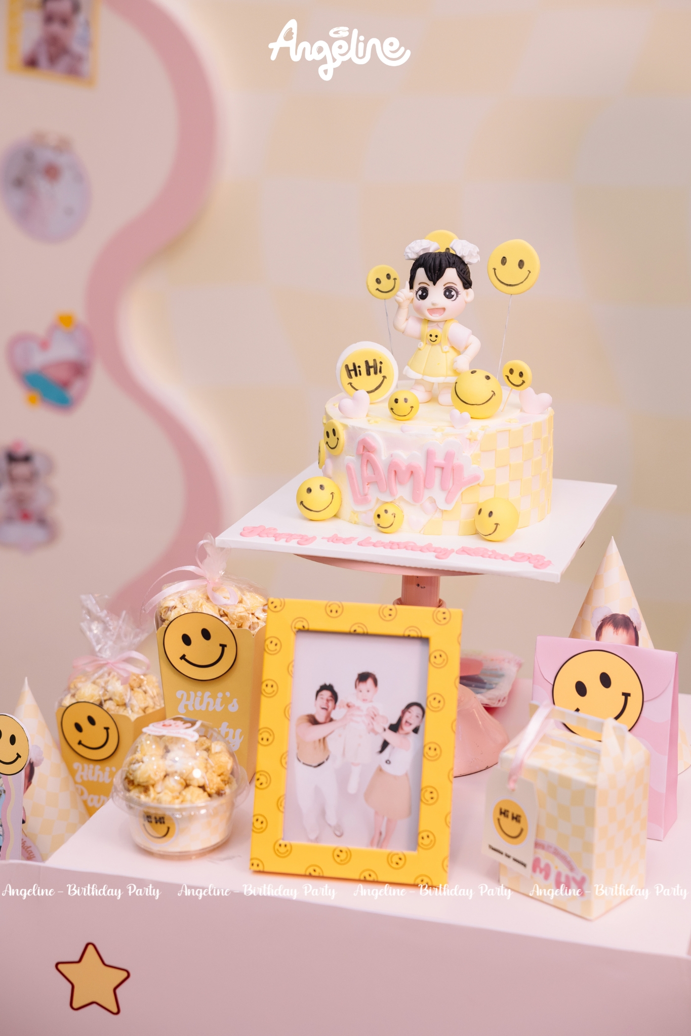Hihi Tròn 1 Tuổi – Chặng Đường Yêu Thương Mới Của Gia Đình TikToker "Đông Có Anh" Bánh sinh nhật Lâm Hy