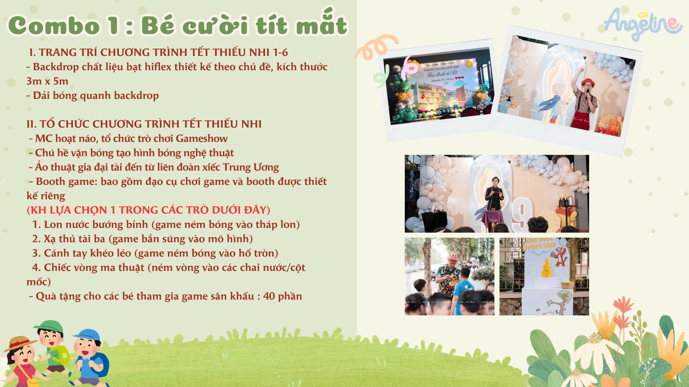 Tổ Chức 1/6 Gói bé cười tít mắt