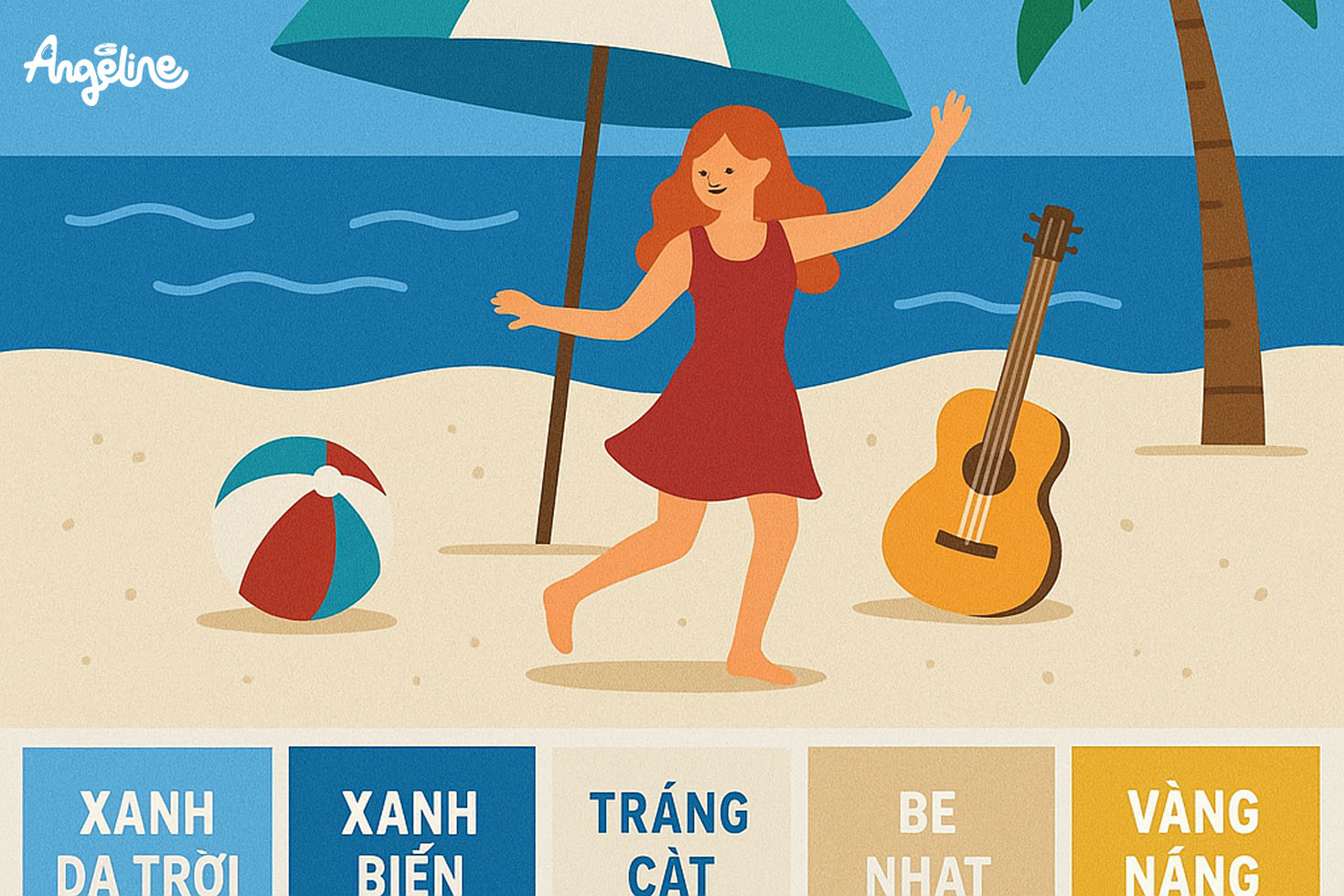 15+ Ý Tưởng Trang Trí Lễ Hội Mùa Hè Độc Đáo Và Thu Hút Bảng màu beach party