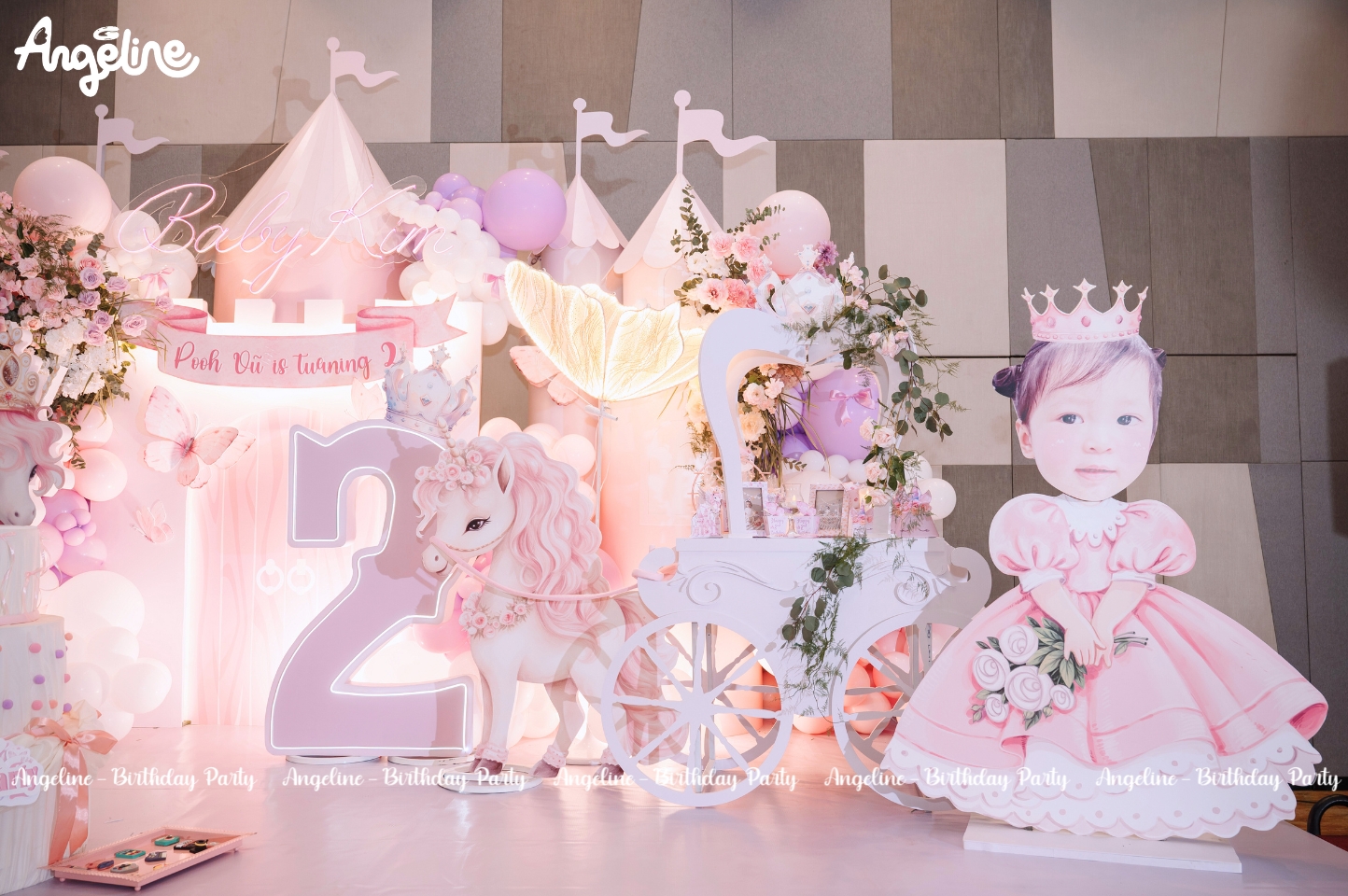 Sinh Nhật Baby Kim 2 Tuổi – Bữa Tiệc Cổ Tích Bên Nàng Công Chúa Nhỏ Chi tiết trang trí sinh nhật