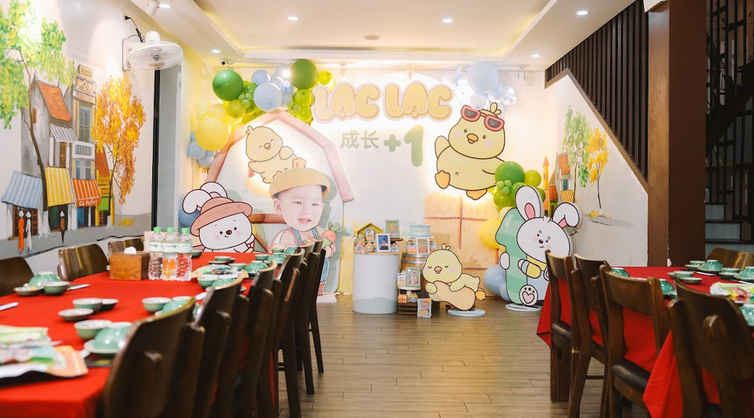 Sinh Nhật 1 Tuổi Bé Lạc Lạc – Happy Farm – Nông Trại Tuổi Thơ Không gian tổ chức sinh nhật chủ đề nông trại