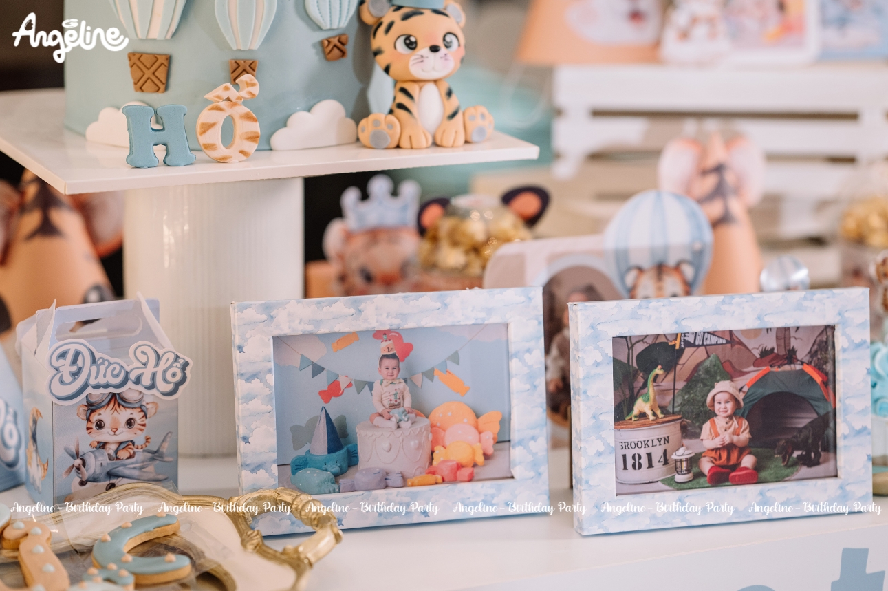 Đức Hổ 1 Tuổi – Sinh Nhật Chủ Đề Hoàng Tử Hổ Phụ kiện trên bàn Gallery