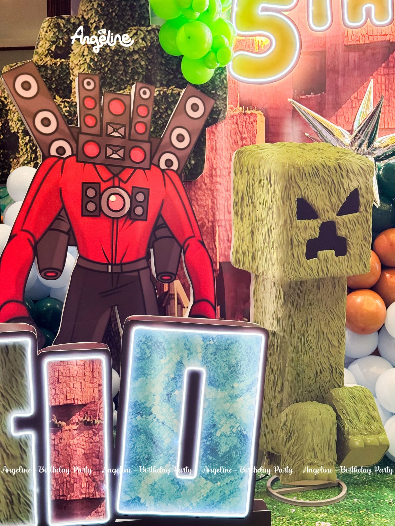 Trang trí sinh nhật chủ đề Minecraft