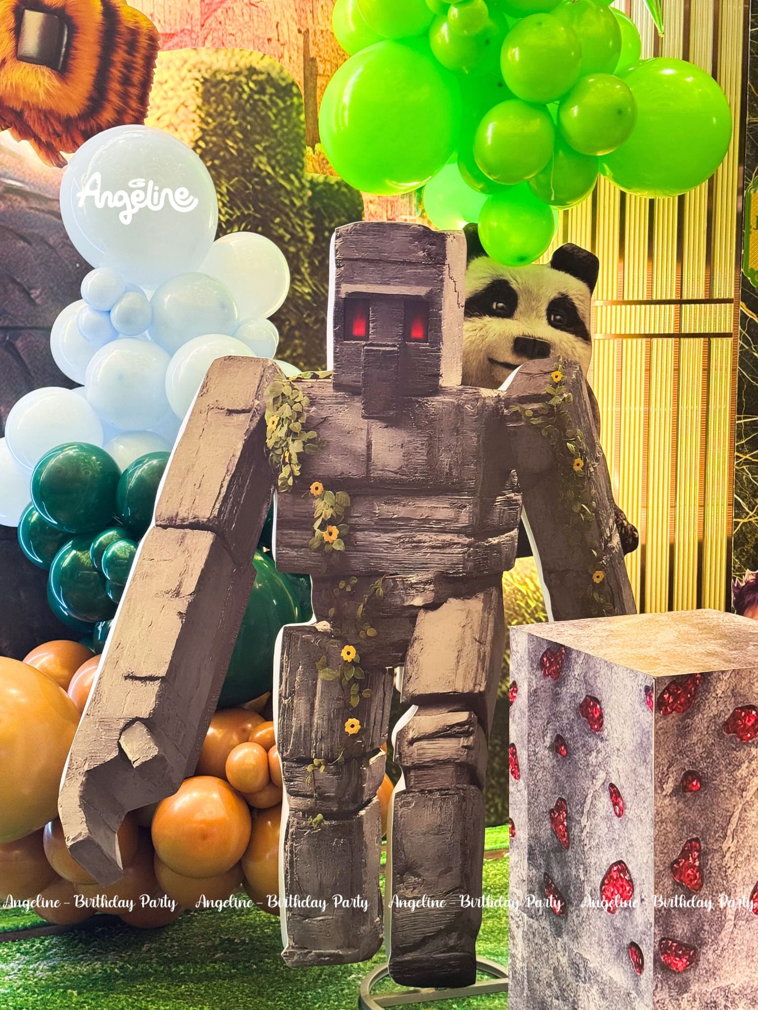 Trang trí sinh nhật chủ đề Minecraft