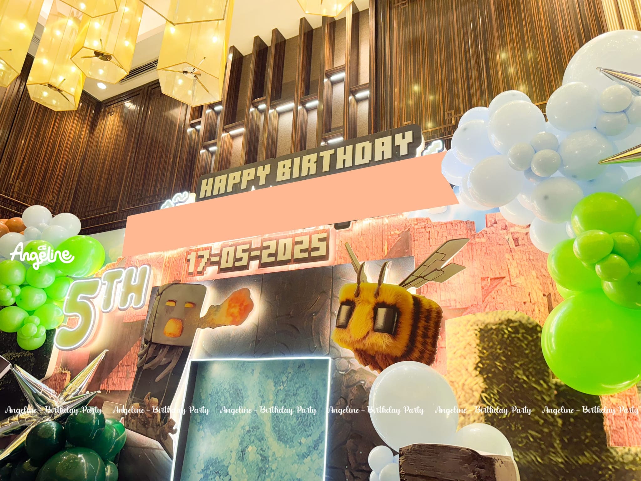 Trang trí sinh nhật chủ đề Minecraft