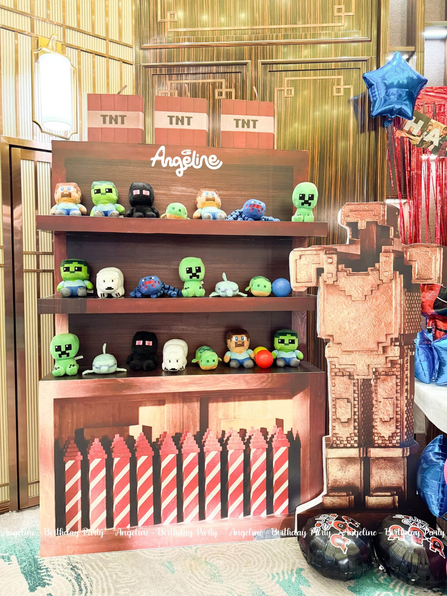 Trang trí sinh nhật chủ đề Minecraft