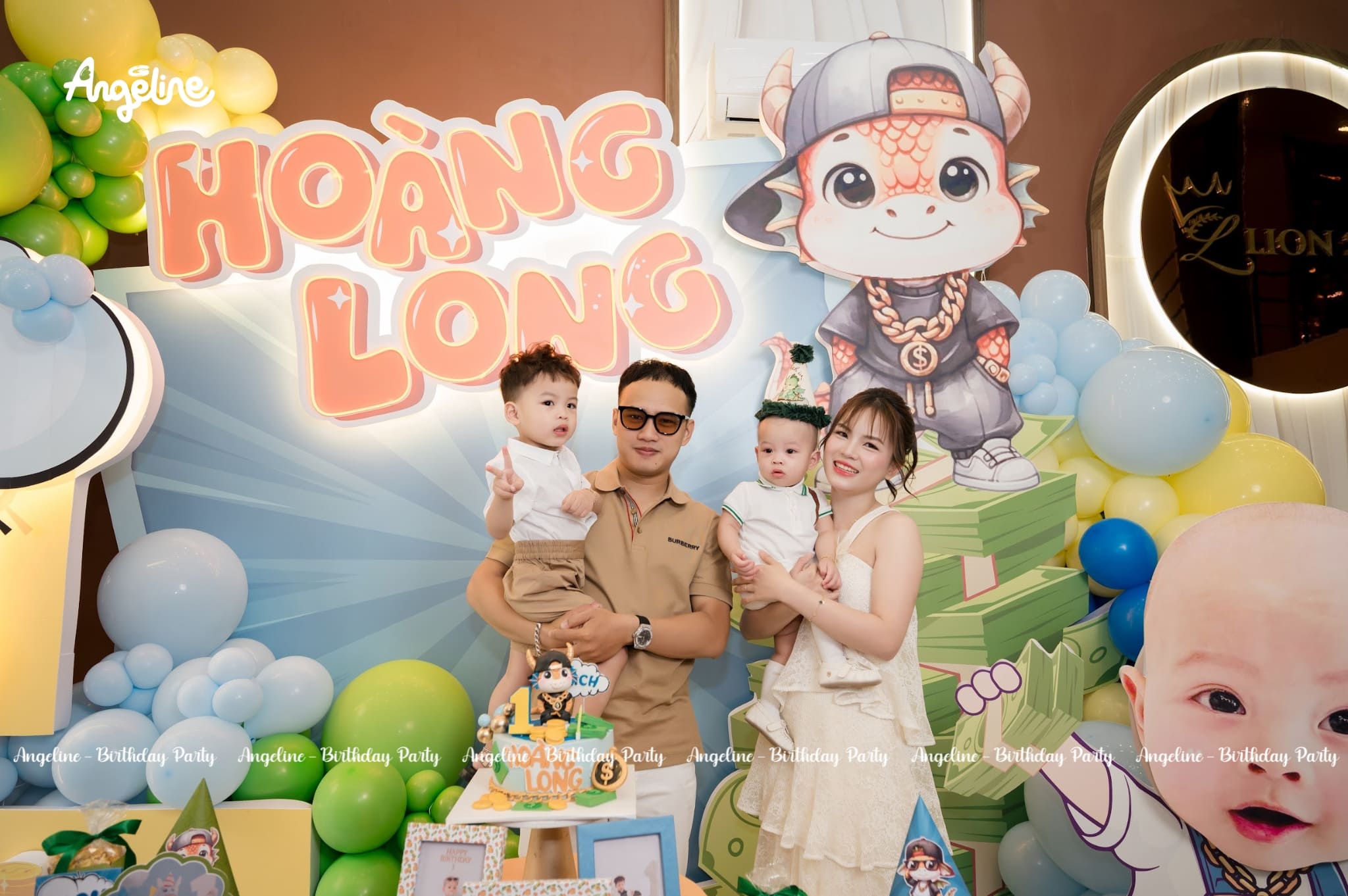 Sinh Nhật Hoàng Long 1 Tuổi – Rich Boy Style Cực Chất Và Đáng Yêu Trang trí sinh nhật chủ đề rich boy