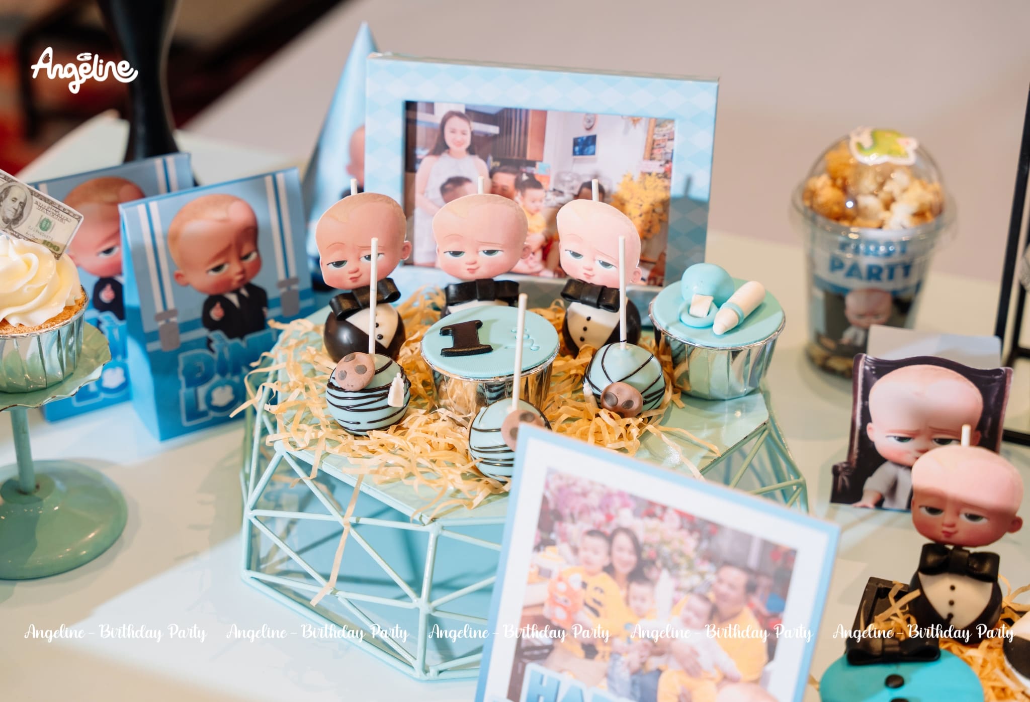 Sinh Nhật 1 Tuổi Bé Đinh Long – The Boss Baby Cá Tính Và Đáng Yêu Bánh kẹo chủ đề Baby Boss