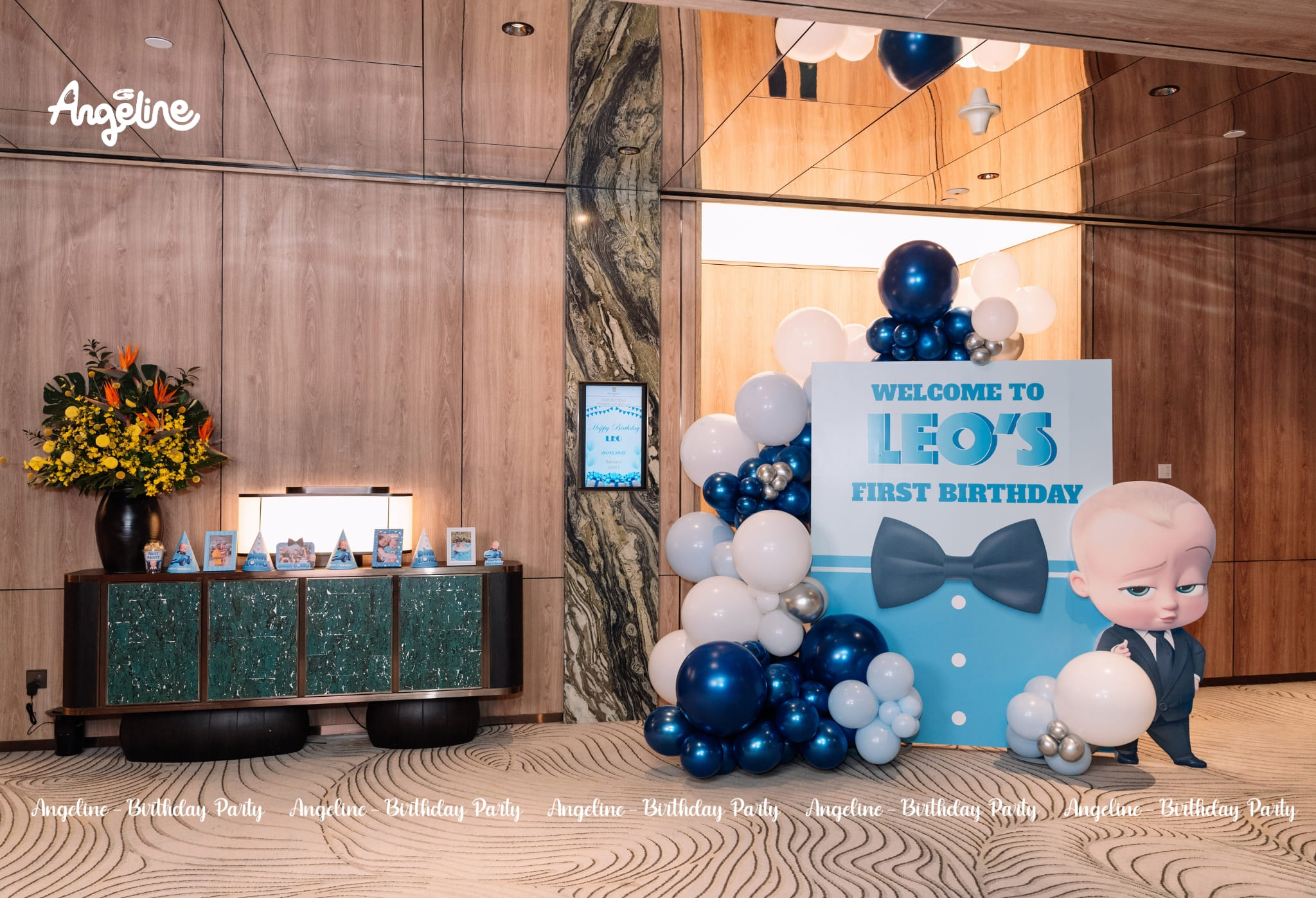 Sinh Nhật 1 Tuổi Bé Đinh Long – The Boss Baby Cá Tính Và Đáng Yêu Khu vực cổng đón khách
