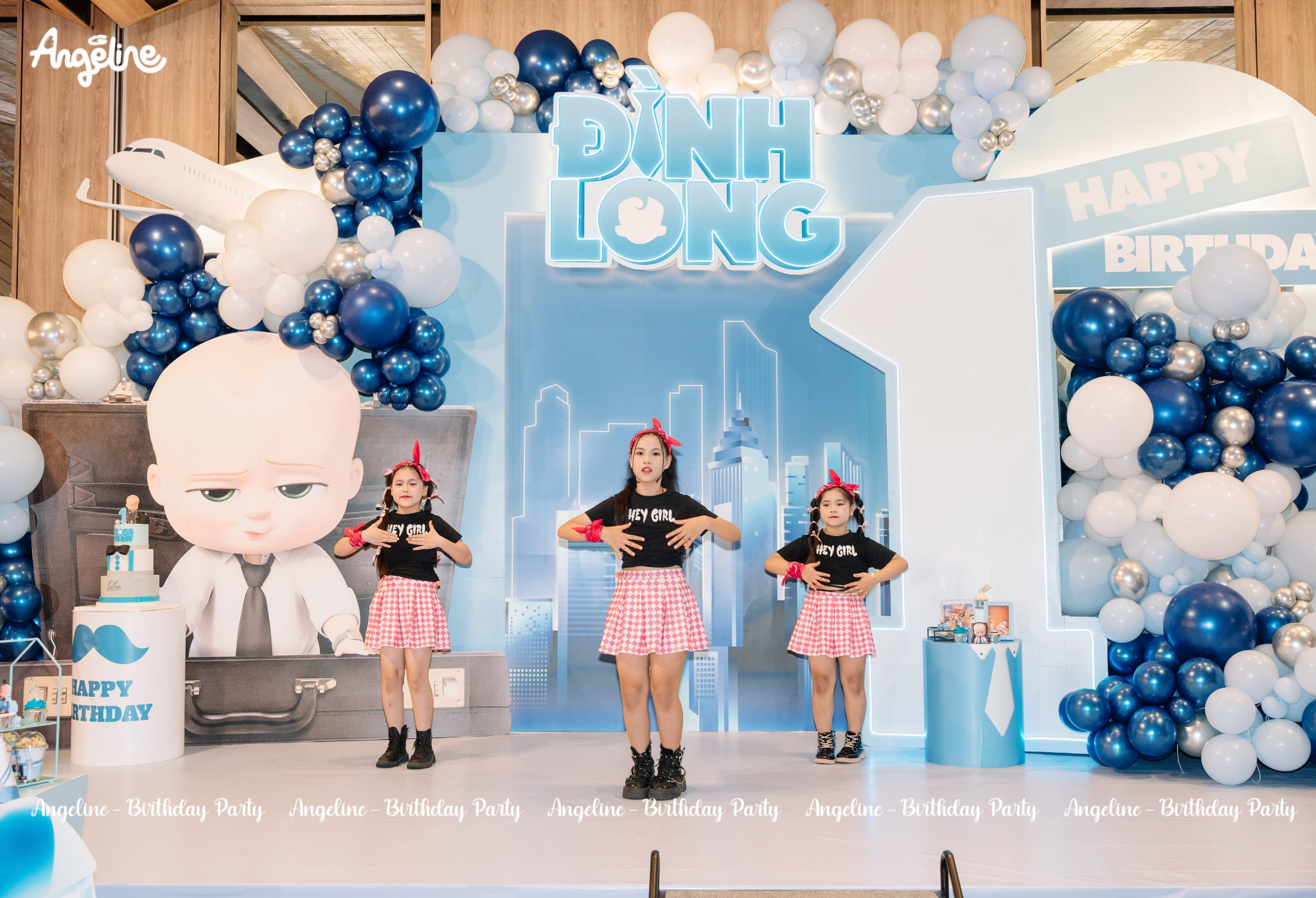 Sinh Nhật 1 Tuổi Bé Đinh Long – The Boss Baby Cá Tính Và Đáng Yêu Nhóm nhảy nhí