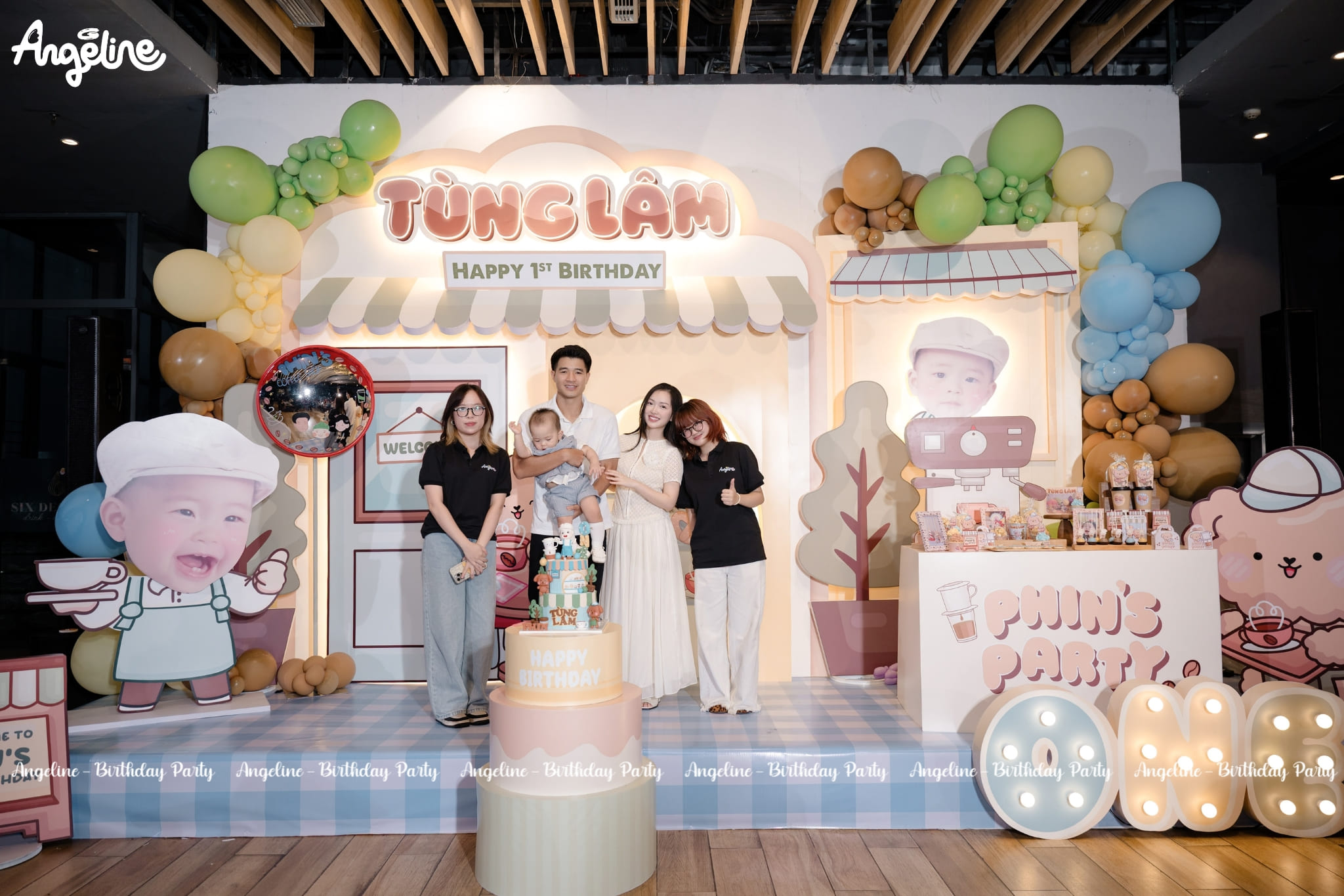Tiệc Sinh Nhật Con Trai Hà Đức Chinh – Quán Cà Phê "Phin’s Coffee" Ngập Tràn Yêu Thương Hiện thực hóa concept từ Angeline