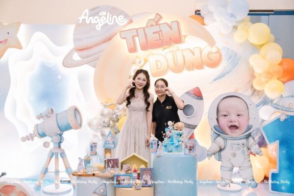 Tiệc Sinh Nhật Bé Kenzo Chủ Đề Phi Hành Gia – Hành Trình Bay Đến Vì Sao Cùng Angeline