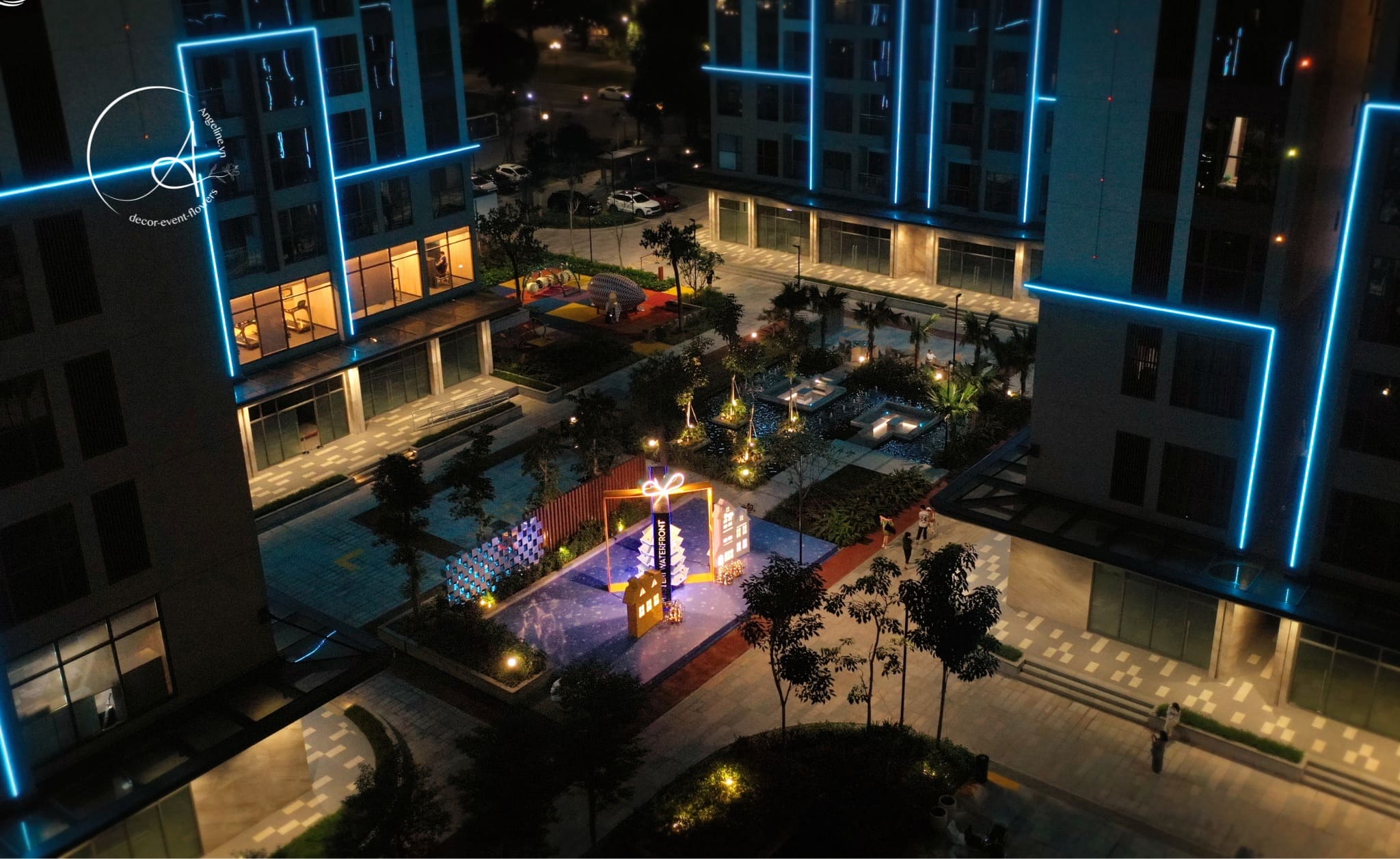 Trang trí noel tại masteri waterfront