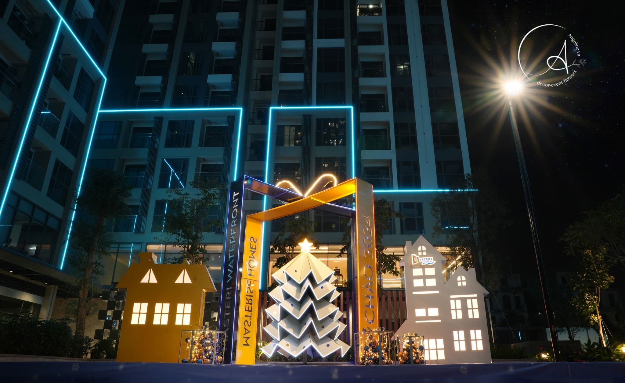 Trang trí noel tại masteri waterfront