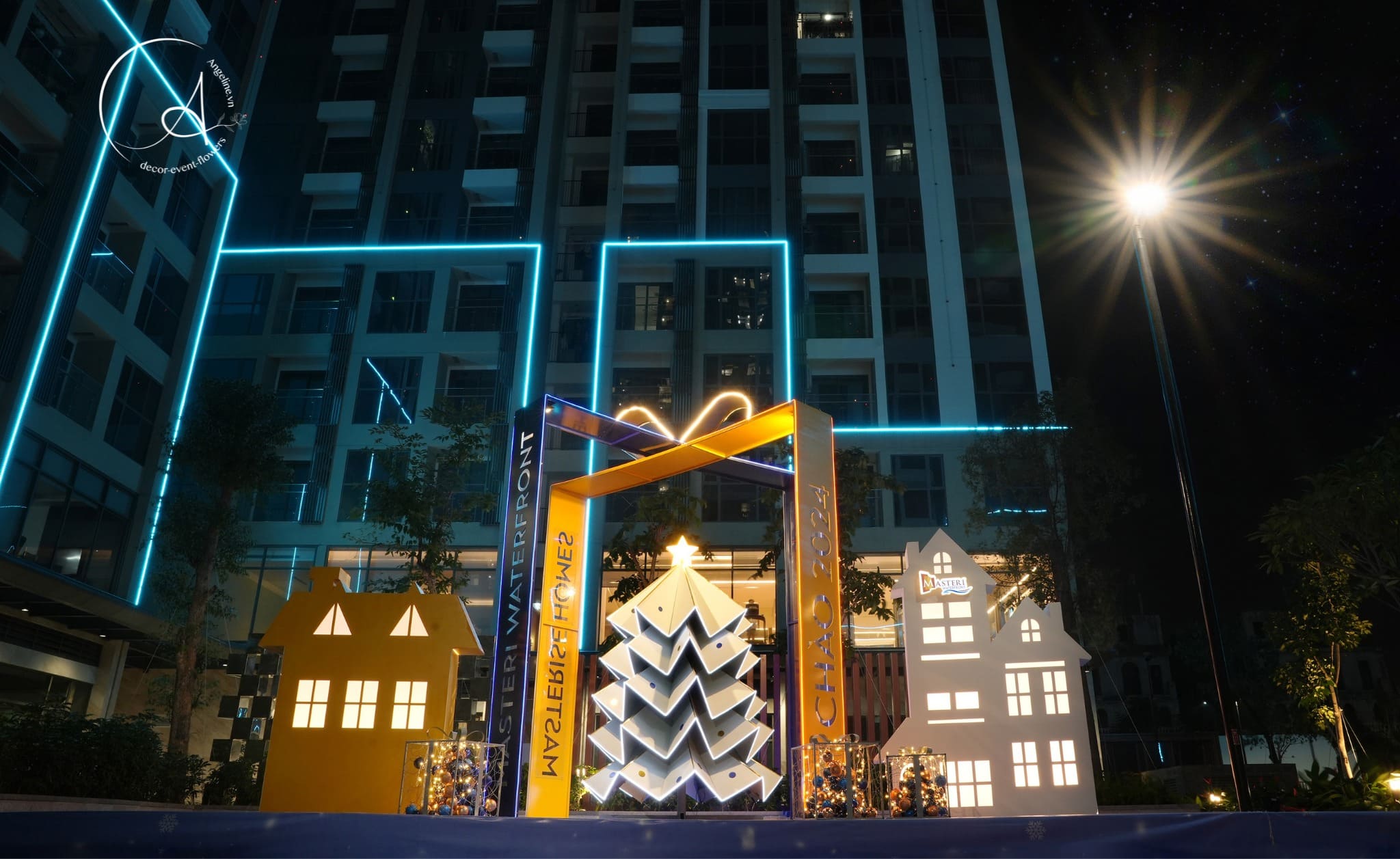 Trang trí noel tại masteri waterfront