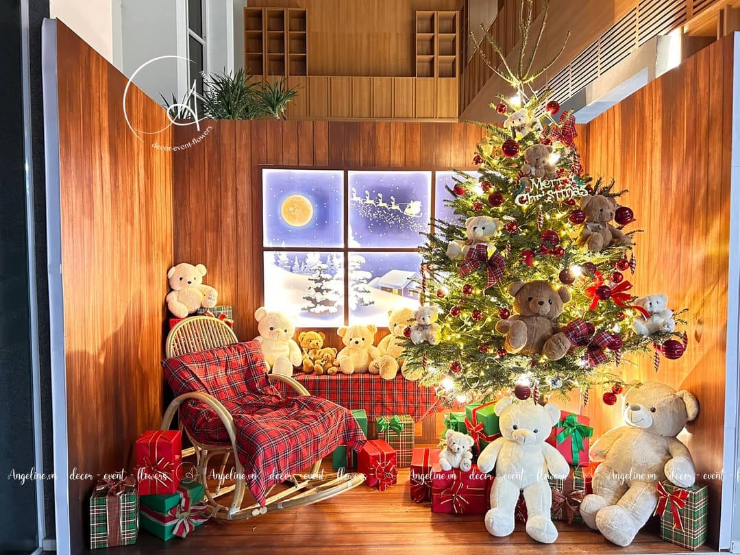 Trang trí noel tại tòa nhà nic