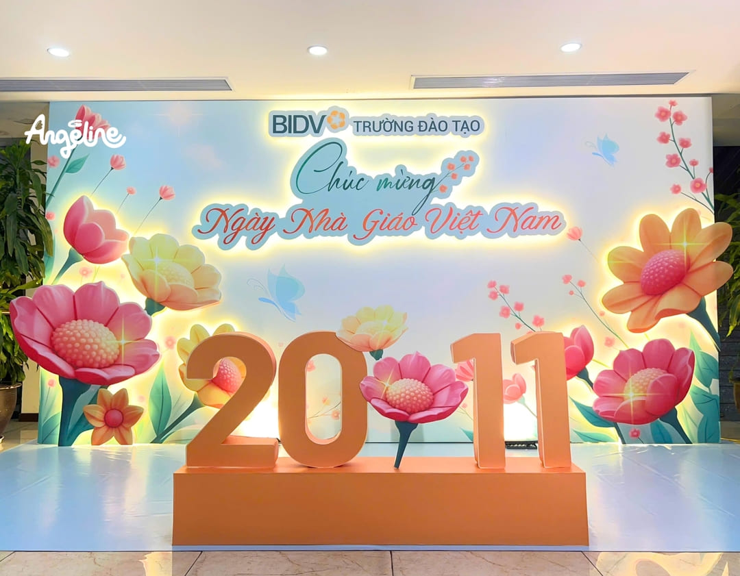 BIDV X Angeline: Trang Trí Sự Kiện 20/11 – Không Gian Tri Ân Ngập Tràn Cảm Xúc