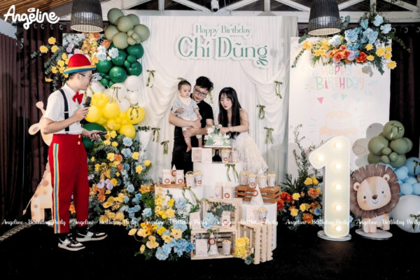 Trang trí sinh nhật bé trai Chí Dũng