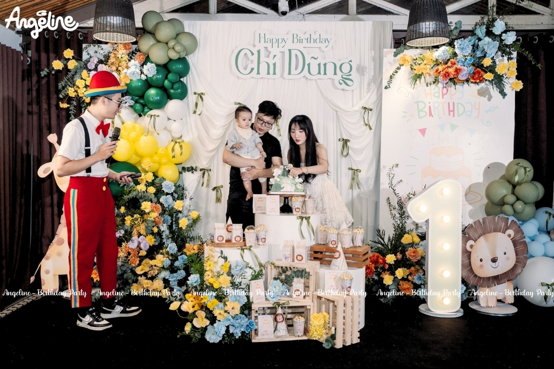 Trang trí sinh nhật bé trai Chí Dũng