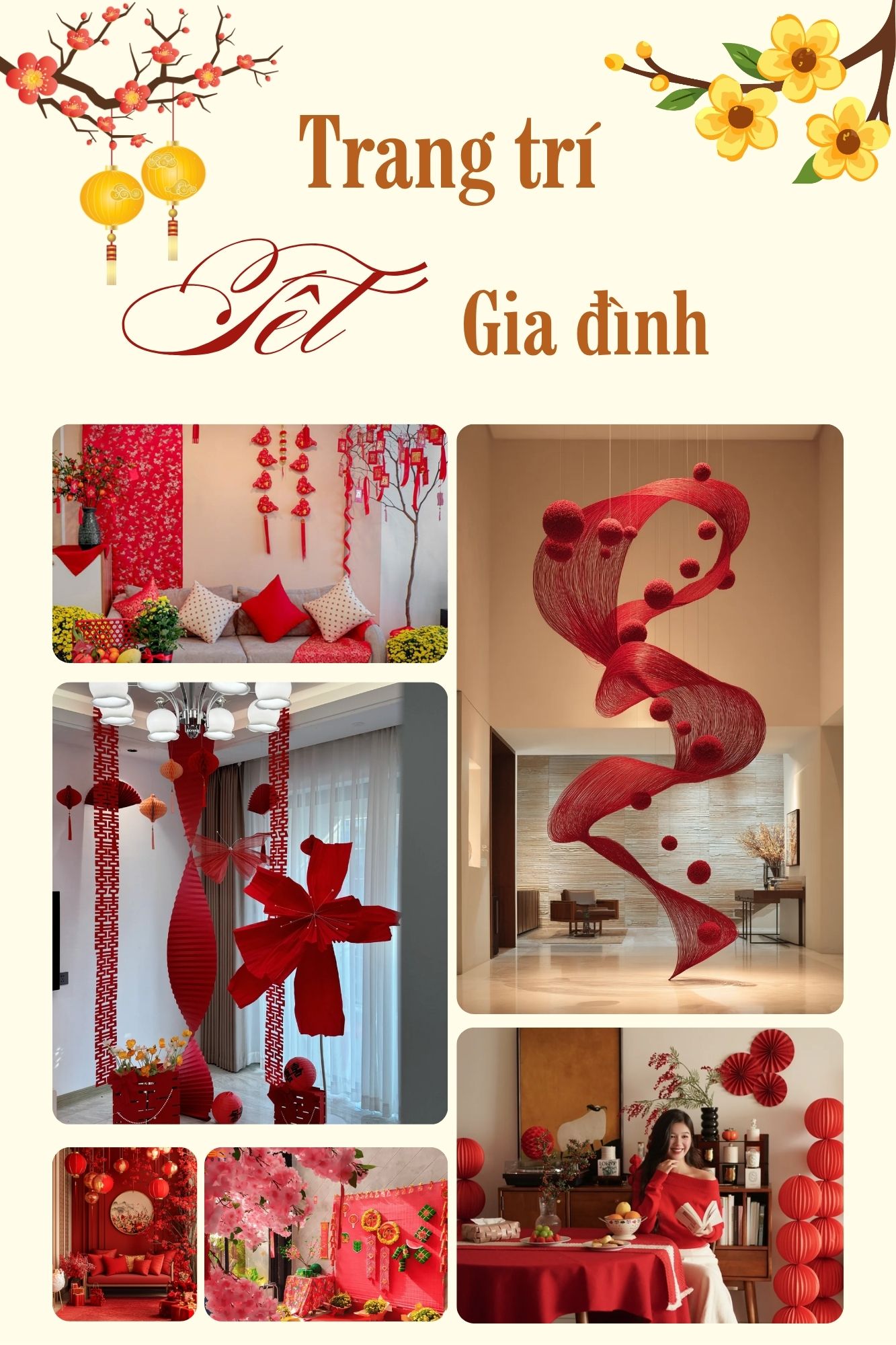 trang trí tết cho gia đình