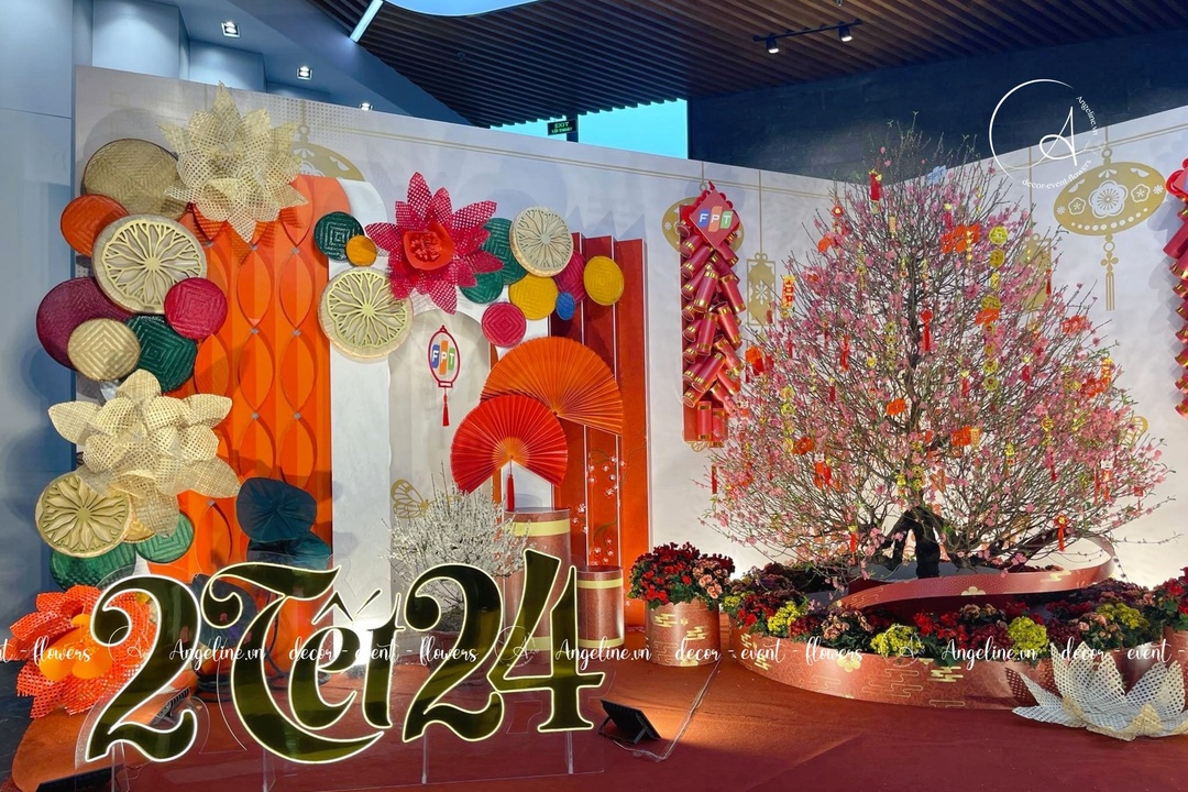 trang trí tết tại fpt software cơ sở 3