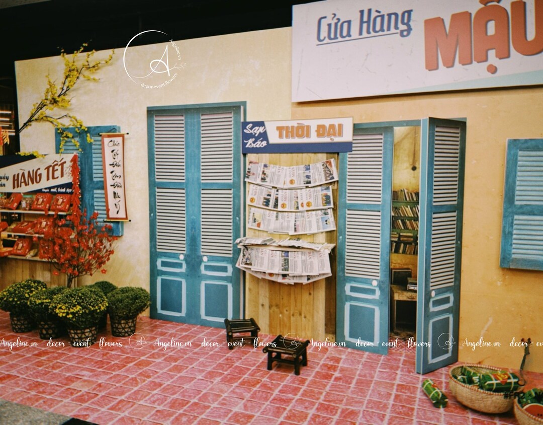 trang trí tết tại upgen