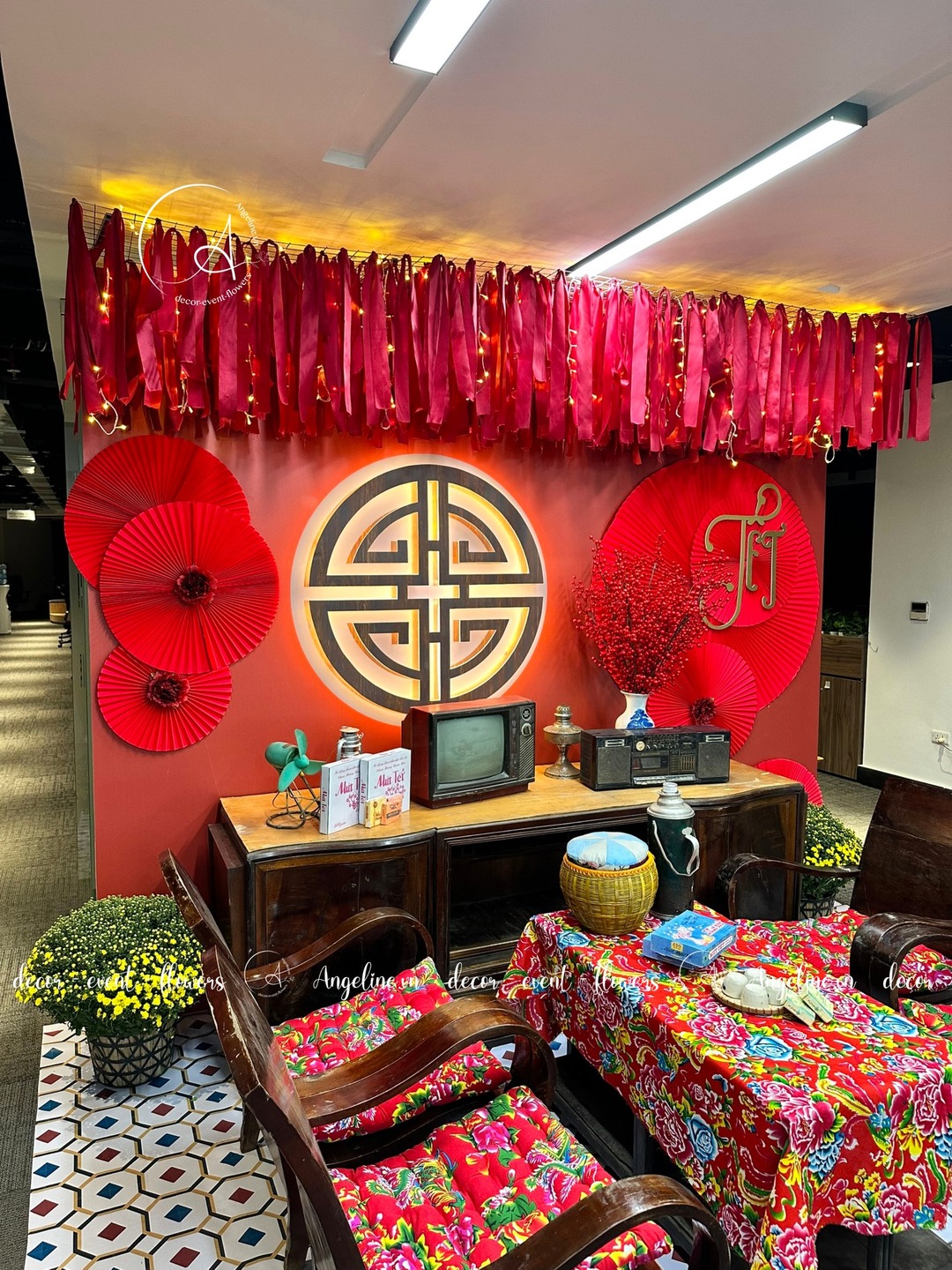 Trang trí tết tại upgen lương yên