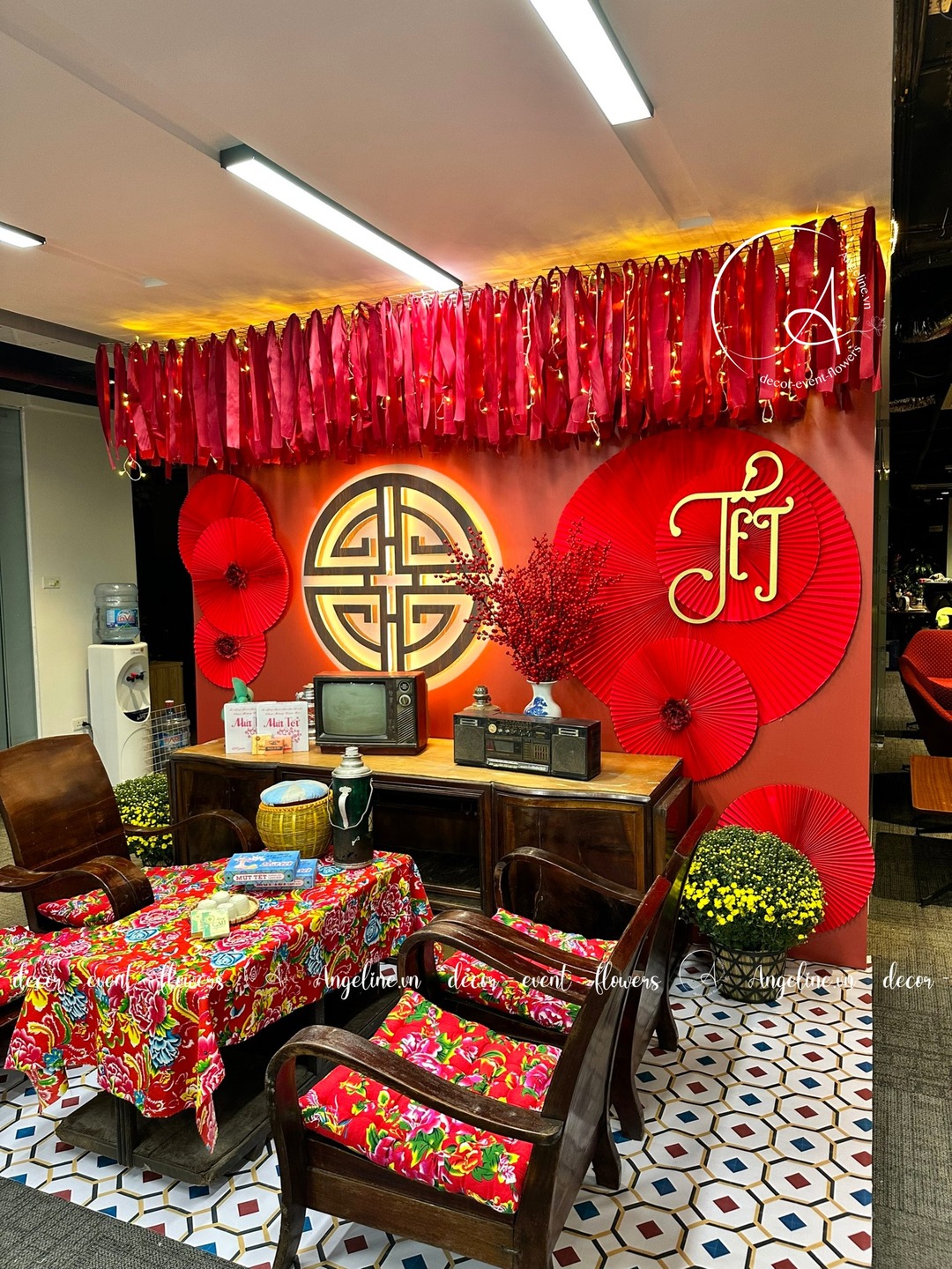 Trang trí tết tại upgen lương yên
