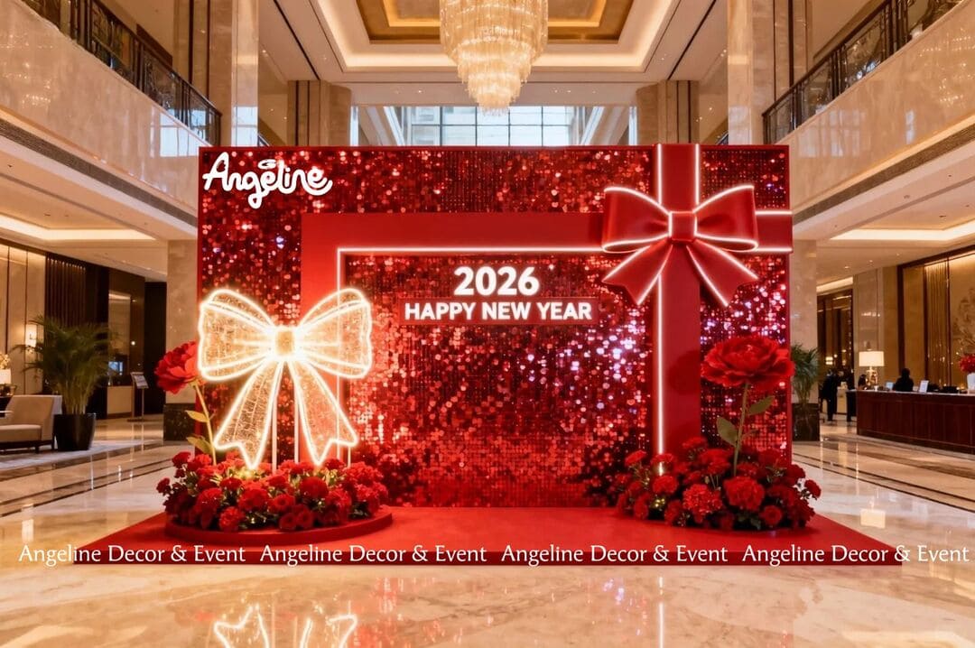 Sequin Sparkle – Decor Tết 2026 Sang Trọng