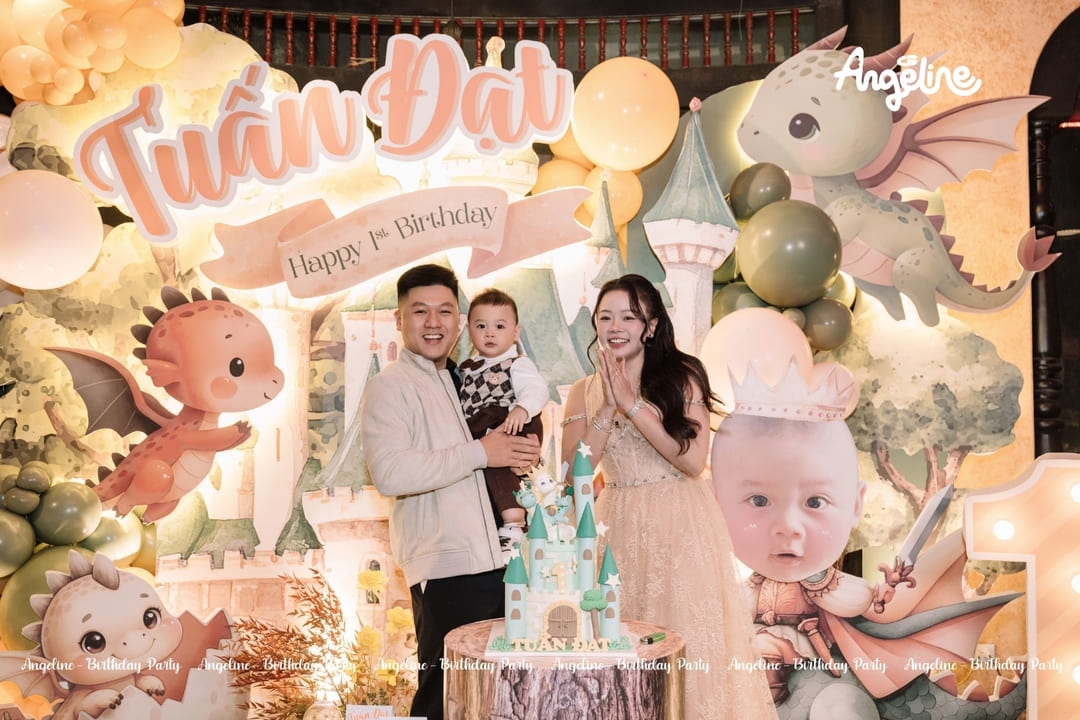 “Little Dragon’s Castle” – Trang Trí Sinh Nhật Bé Trai 1 Tuổi Đậm Chất Cổ Tích | Angeline Birthday Party