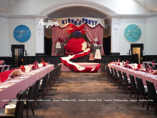 Apple of My Eye – Concept Trang Trí Sinh Nhật Bé Gái Tone Đỏ Ngọt Ngào