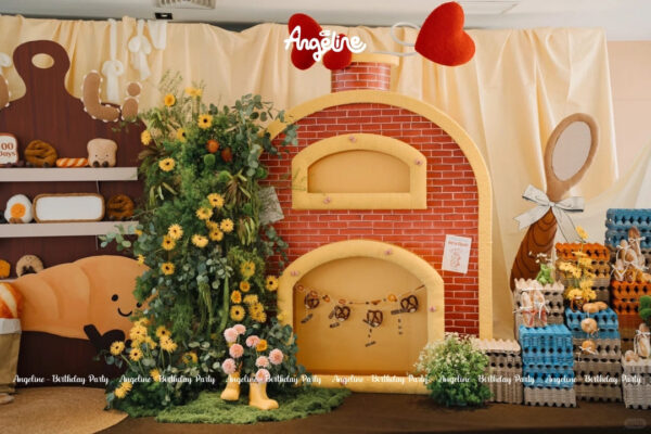 “The Butter Bakery” – Concept Trang Trí Sinh Nhật Bé Phong Cách Tiệm Bánh Ngọt Ngào