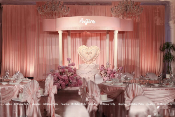 Trang Trí Sinh Nhật chủ đề Công Chúa Nhỏ Angeline