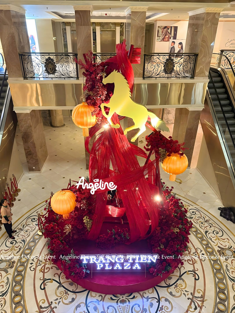 Vũ Khúc Bính Ngọ – Concept Trang Trí Tết Tràng Tiền 2026 Đậm Chất Nghệ Thuật Angeline