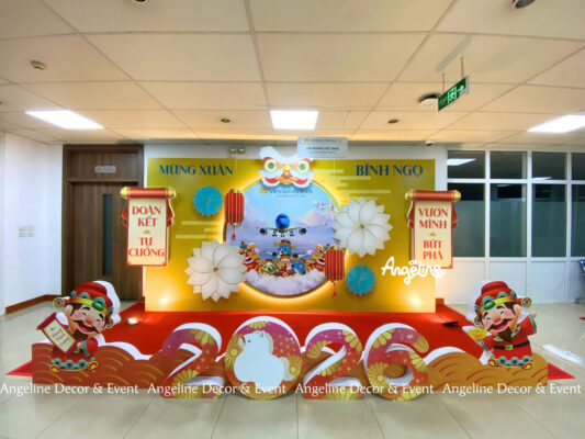 Decor Tết Vietnam Airlines 2026 Vượt Gió Bứt Phá Angeline