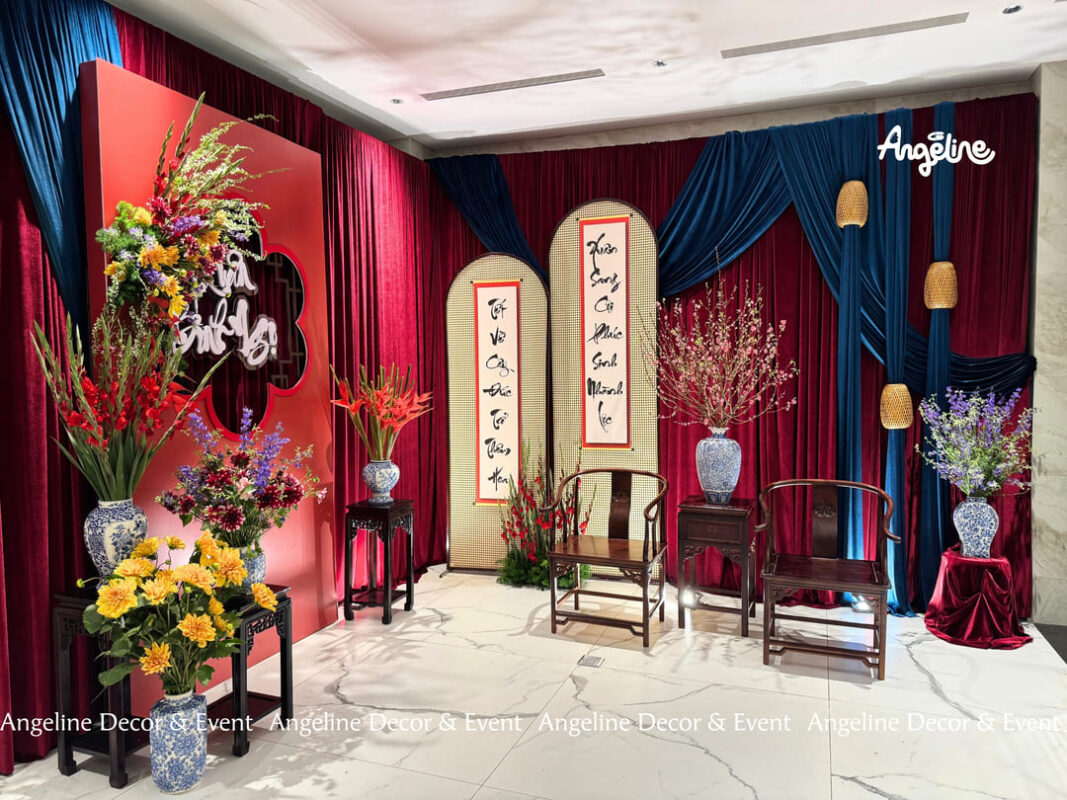 Xuân Bình Yên – Tết Đoàn Viên Decor Tết 2026 Á Đông Cùng Angeline