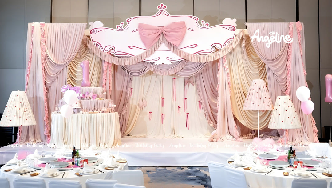 Concept Sinh Nhật Little Princess, Big Bow – Thế Giới Nơ Hồng Ngọt Ngào