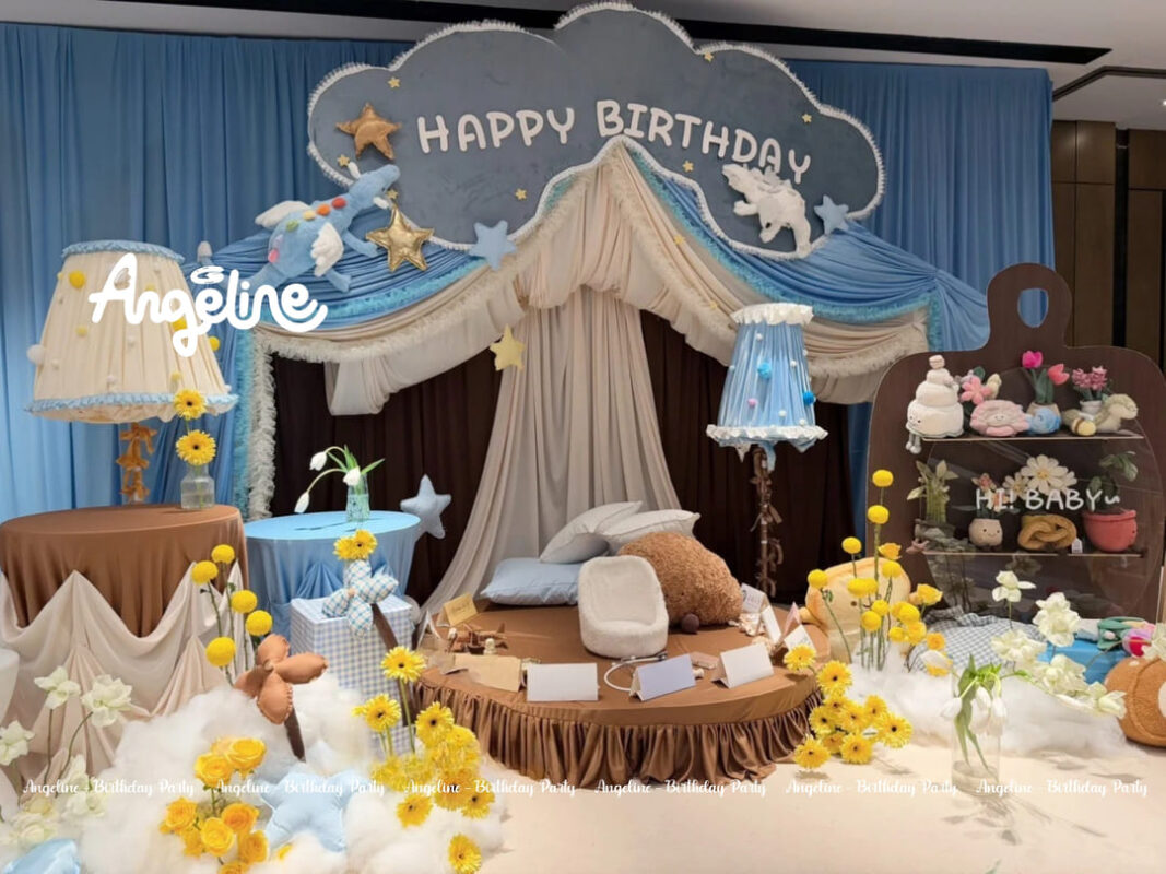 Concept Sinh Nhật Little Sky Camp – Trại Bầu Trời Nhỏ Cho Bé Angeline