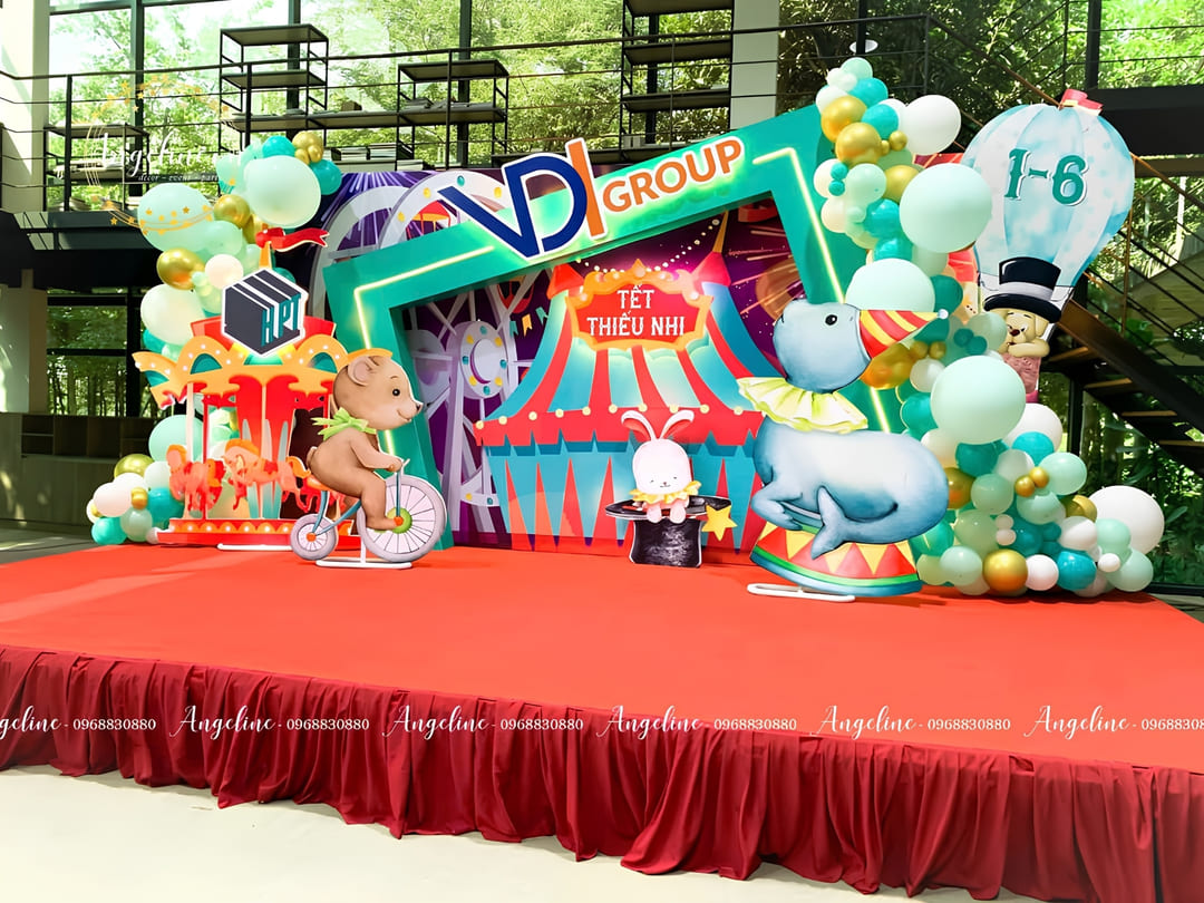 Tổ Chức 1/6 Trọn Gói Cho Doanh Nghiệp: Rạp Xiếc Vui Bùng Nổ Cảm Xúc Cùng VDI Group – Angeline