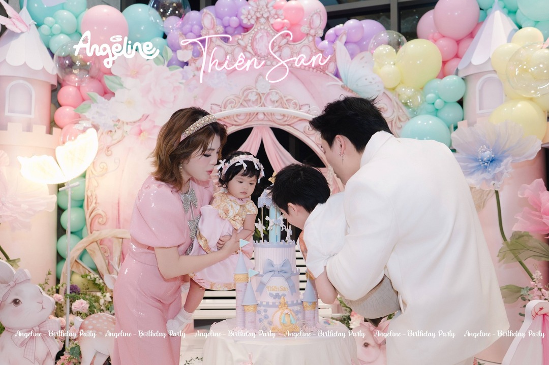 Concept sinh nhật bé gái Princess Pastel