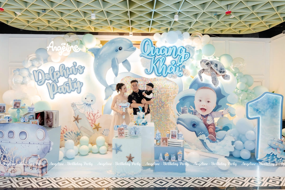 Concept sinh nhật bé trai Ocean Party