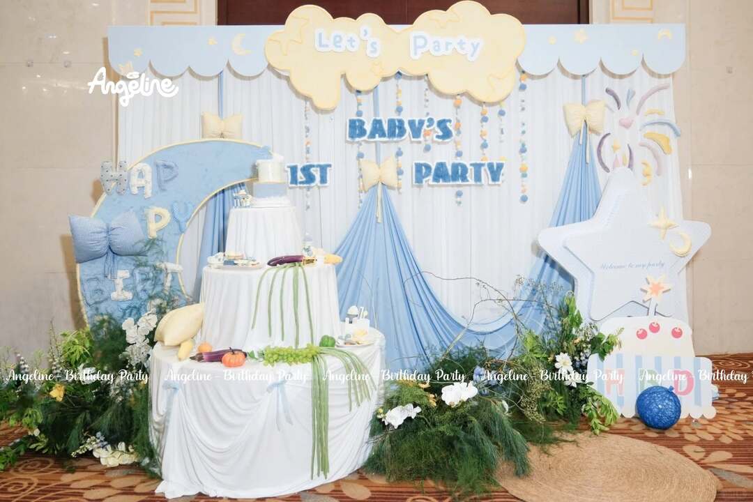 Concept Baby Cloud sinh nhật cho bé 1 tuổi